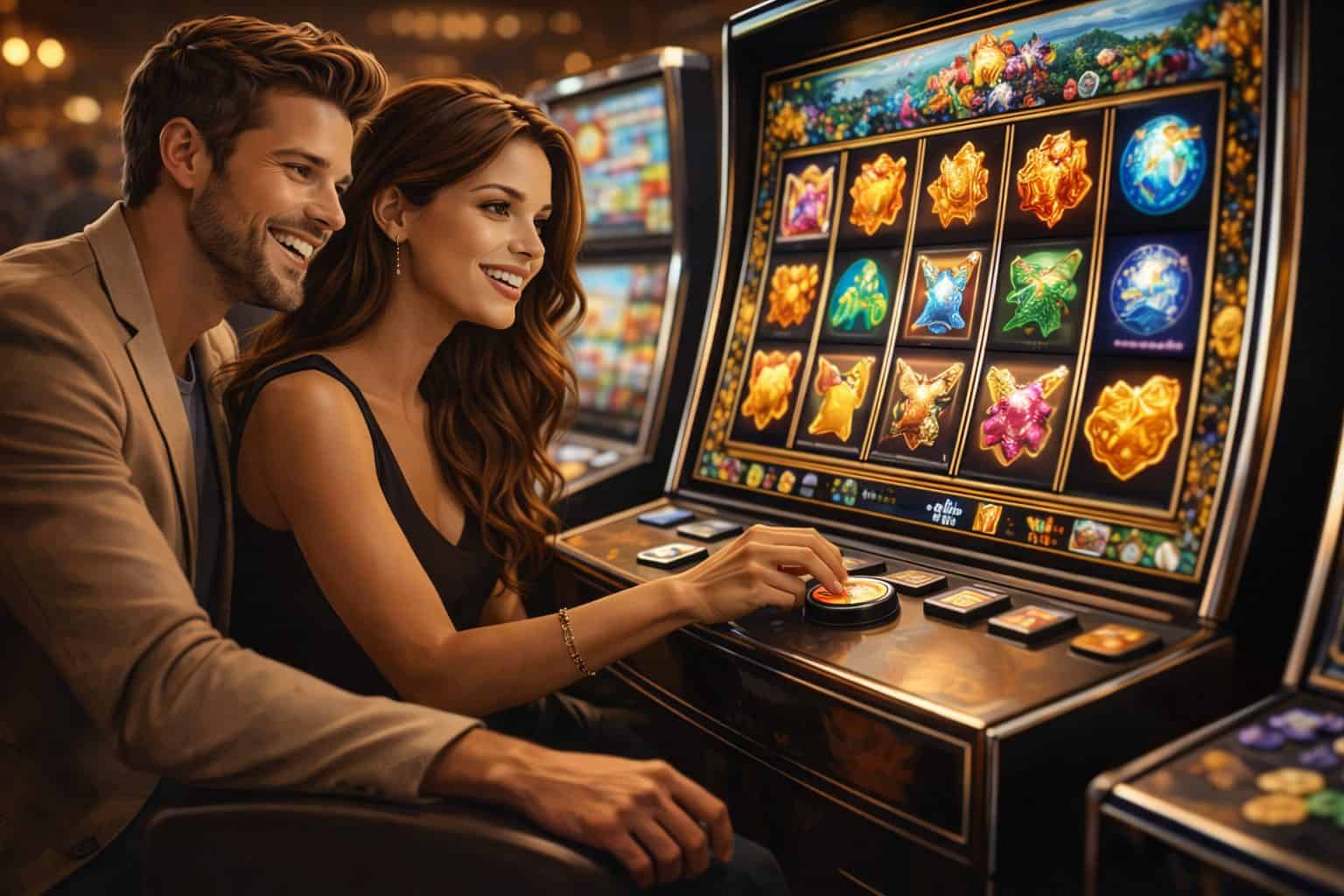 Slots de 5 rodillos y pantallas grandes